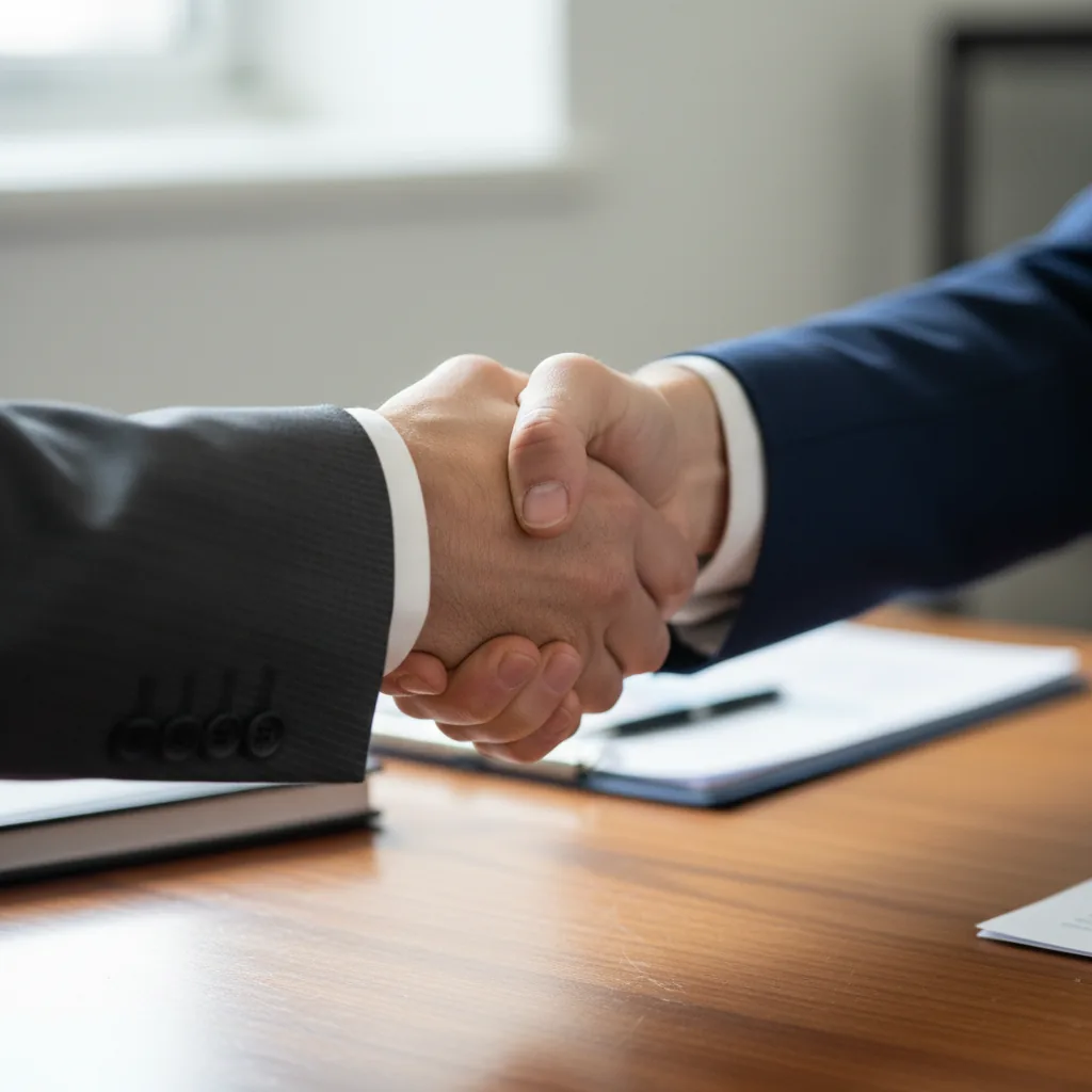 Advisor meeting a Garden Grove business owner